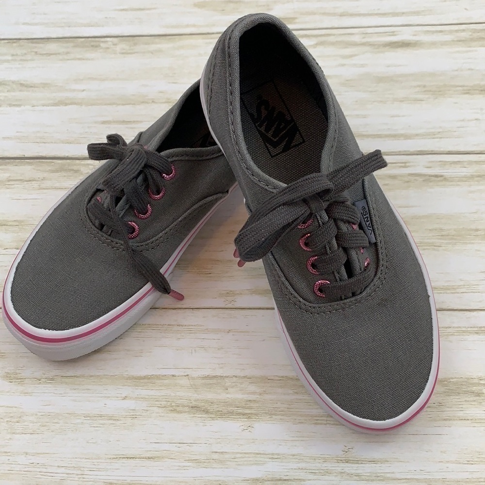 Vans Grey Canvas Lace-up Sneakers